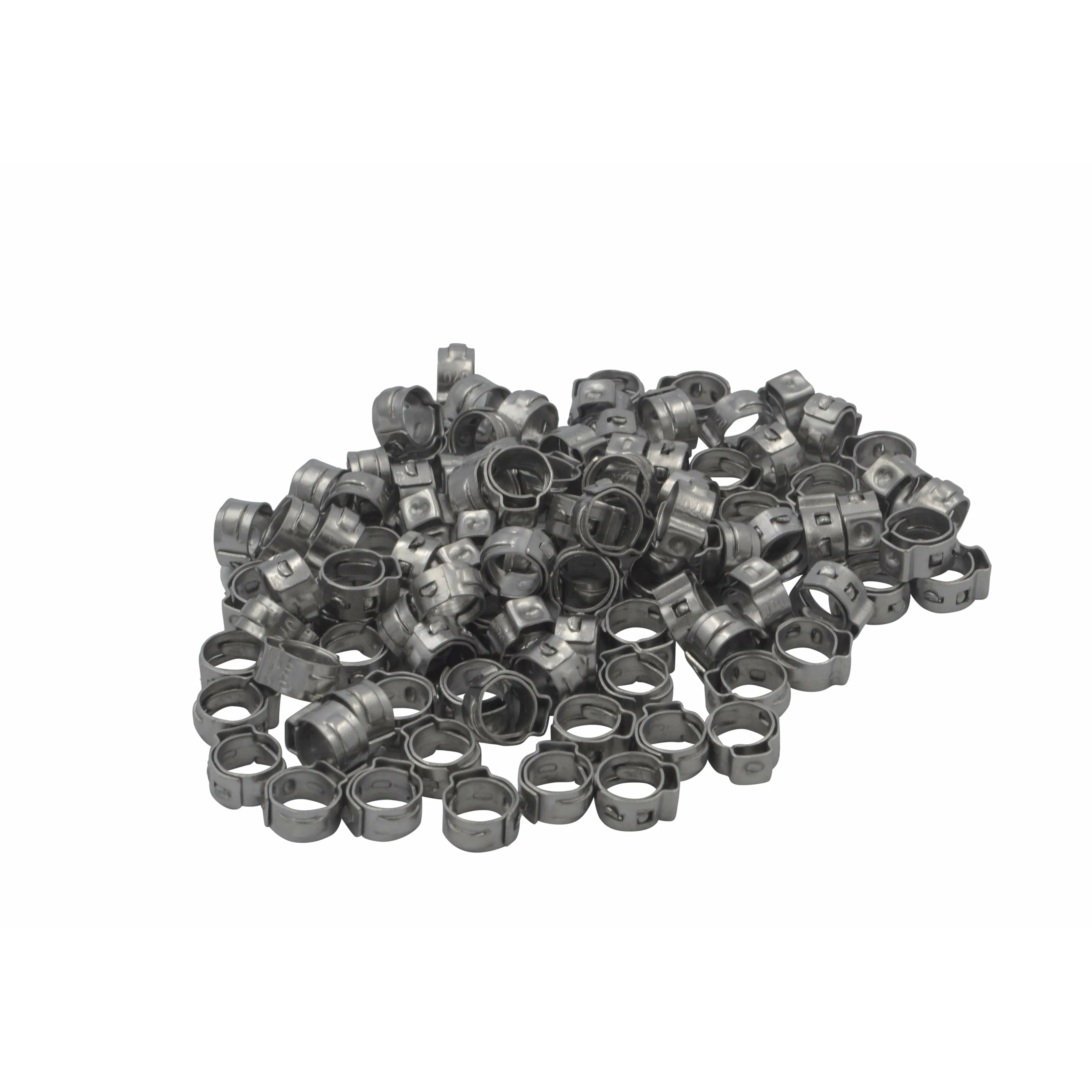 100pc 304 Stainless Steel 5.8-7mm Ear Hose Clamp Grab Kit Assortment