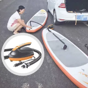 12V Max 16 PSI SUP Outdoor Paddle Board Intelligent Inflatable New Autio Electric Air Pump Dual Stage For Outdoor Paddle Board