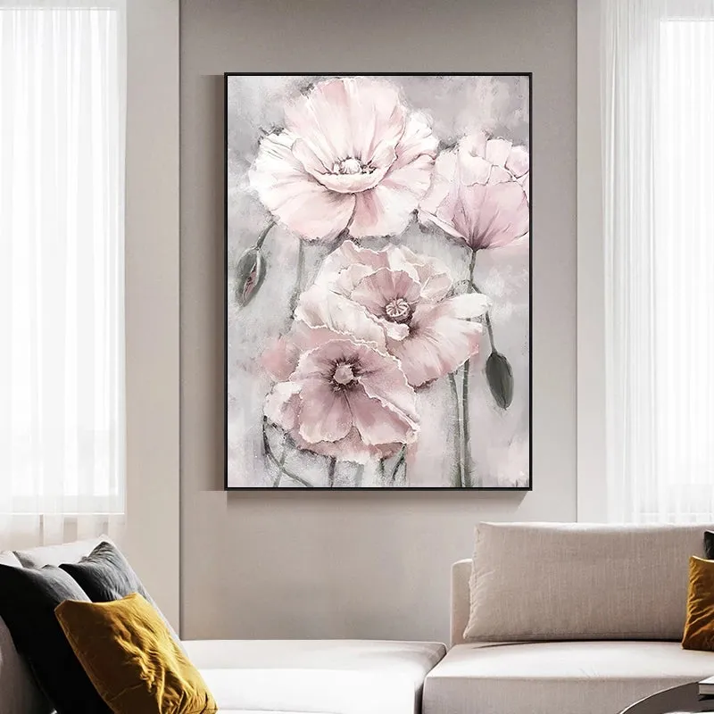 3PCS Flowers Posters - Frameless Wall Art Canvas