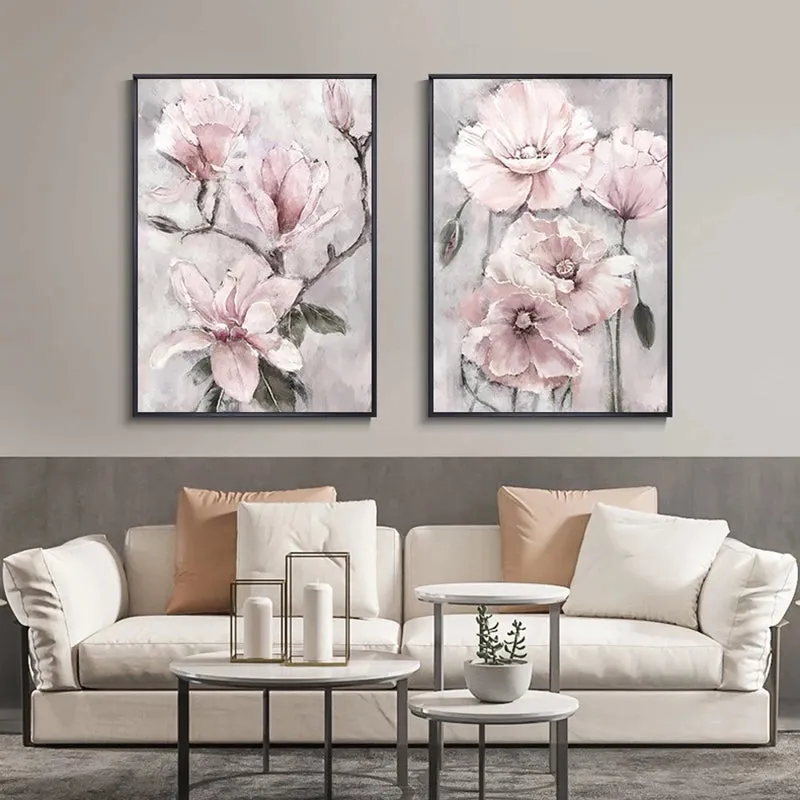 3PCS Flowers Posters - Frameless Wall Art Canvas
