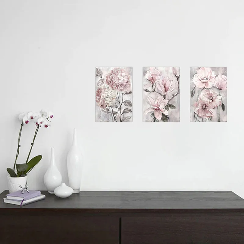 3PCS Flowers Posters - Frameless Wall Art Canvas