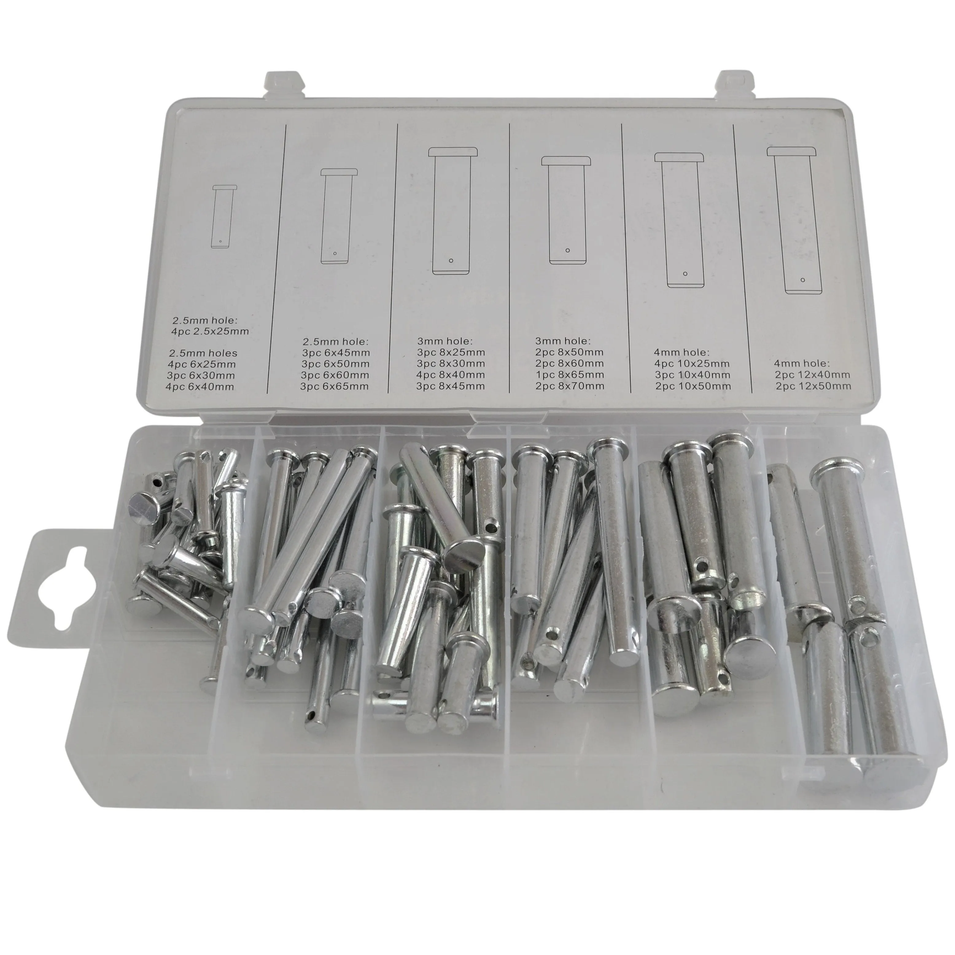 60pc Metric Clevis Pins Grab Kit