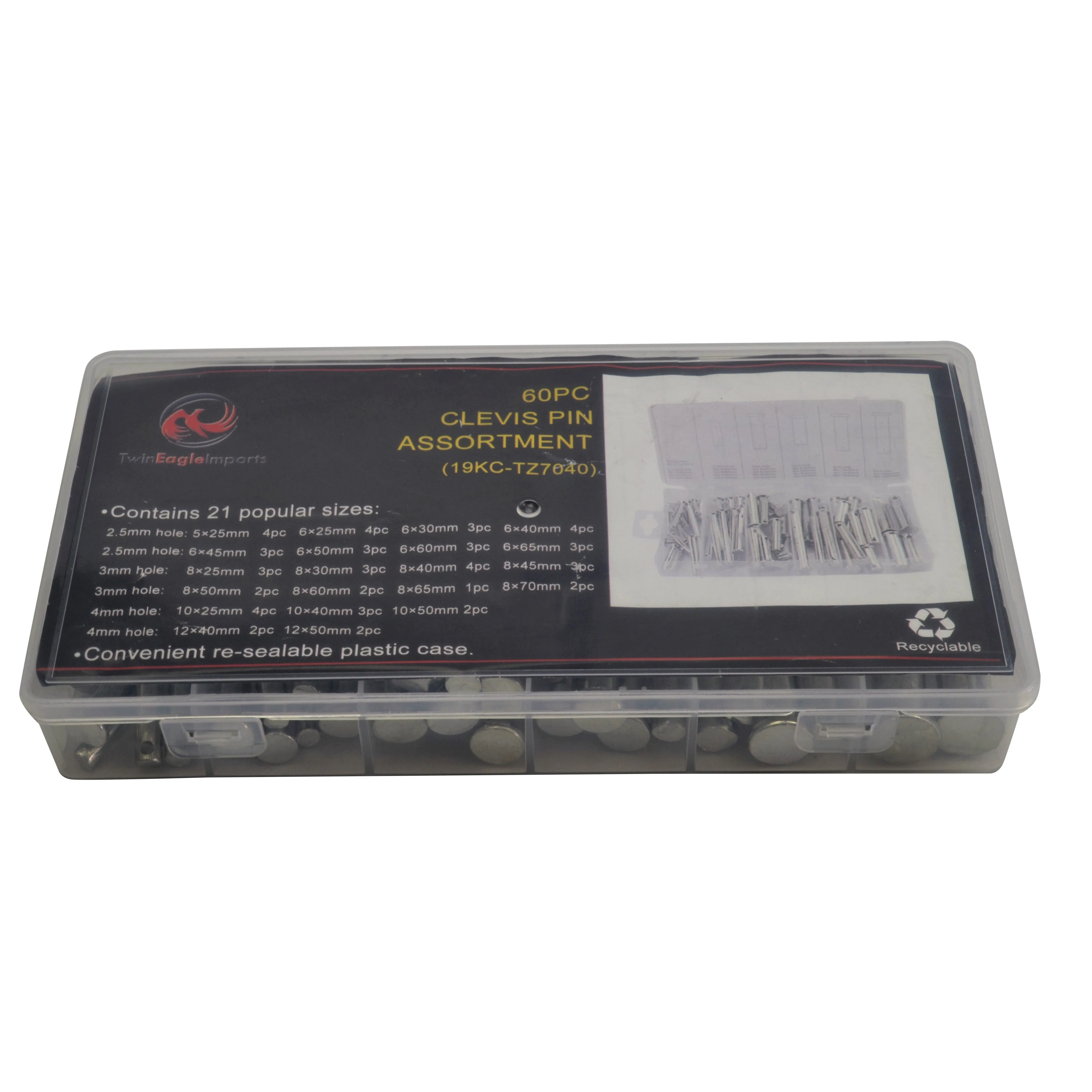 60pc Metric Clevis Pins Grab Kit