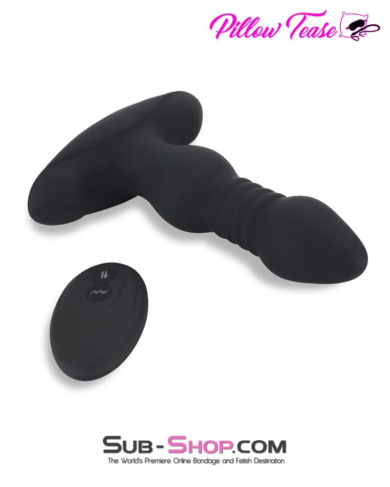 6932M      Thrusting   10 Function Vibrating Silicone Remote Control Rechargeable Anal Plug
