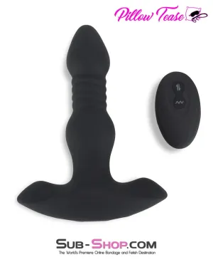 6932M      Thrusting   10 Function Vibrating Silicone Remote Control Rechargeable Anal Plug