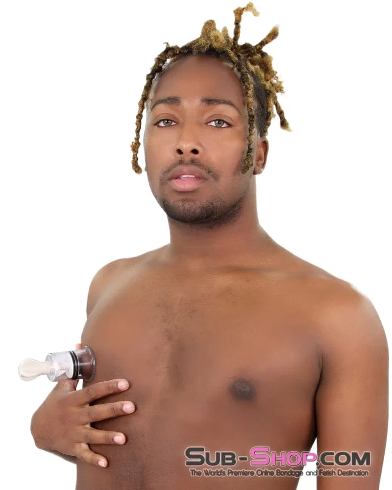 7213S-SIS      Sissy Boy Nipple Suction Body Cupping Cup, 1.6" Wide