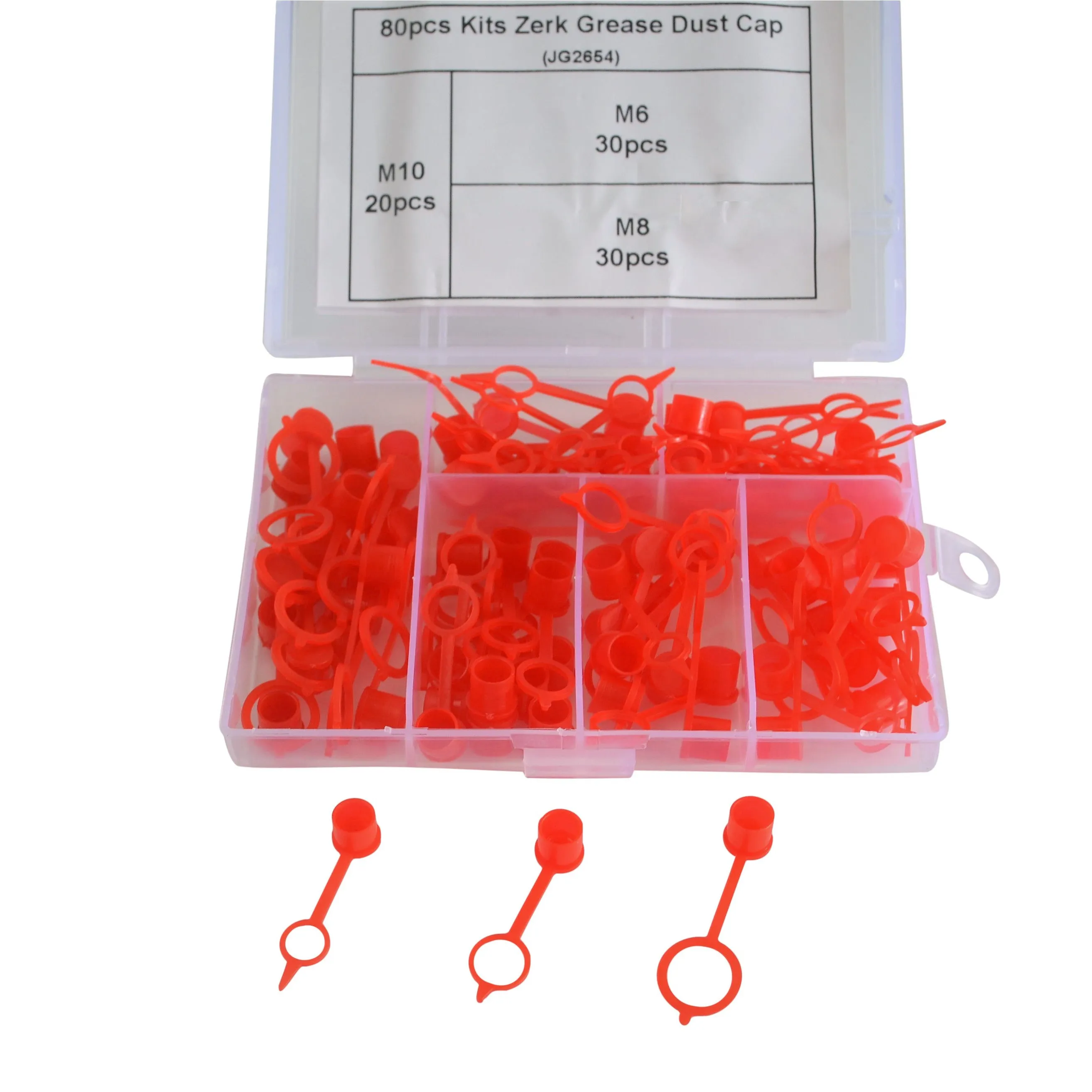 80pc Grease Nipple Cap Grab Kit