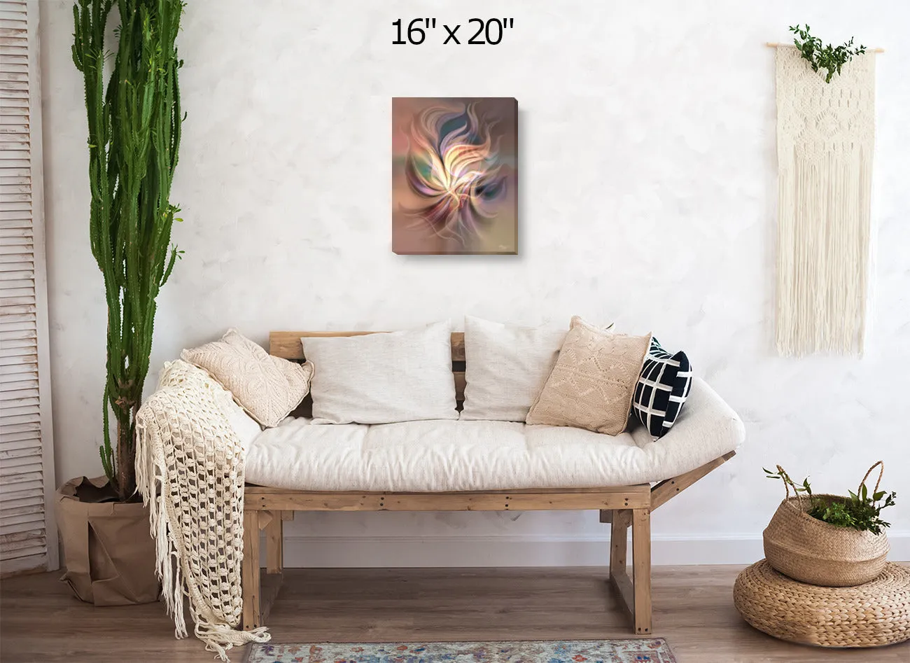 Abstract Modern Art Print, Pastel Warm Colors, Grounding Earth Symbolism - "Dance of Energy"