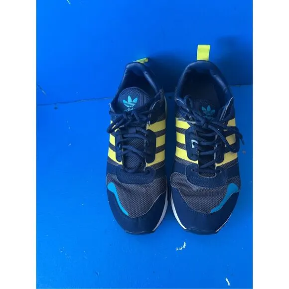 Adidas ZX 700 HD Mens Size  8.5 Navy Blue Yellow Athletic Running Shoes Sneakers