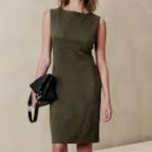 Banana Republic Factory Vegan Suede Knee Length Dress
