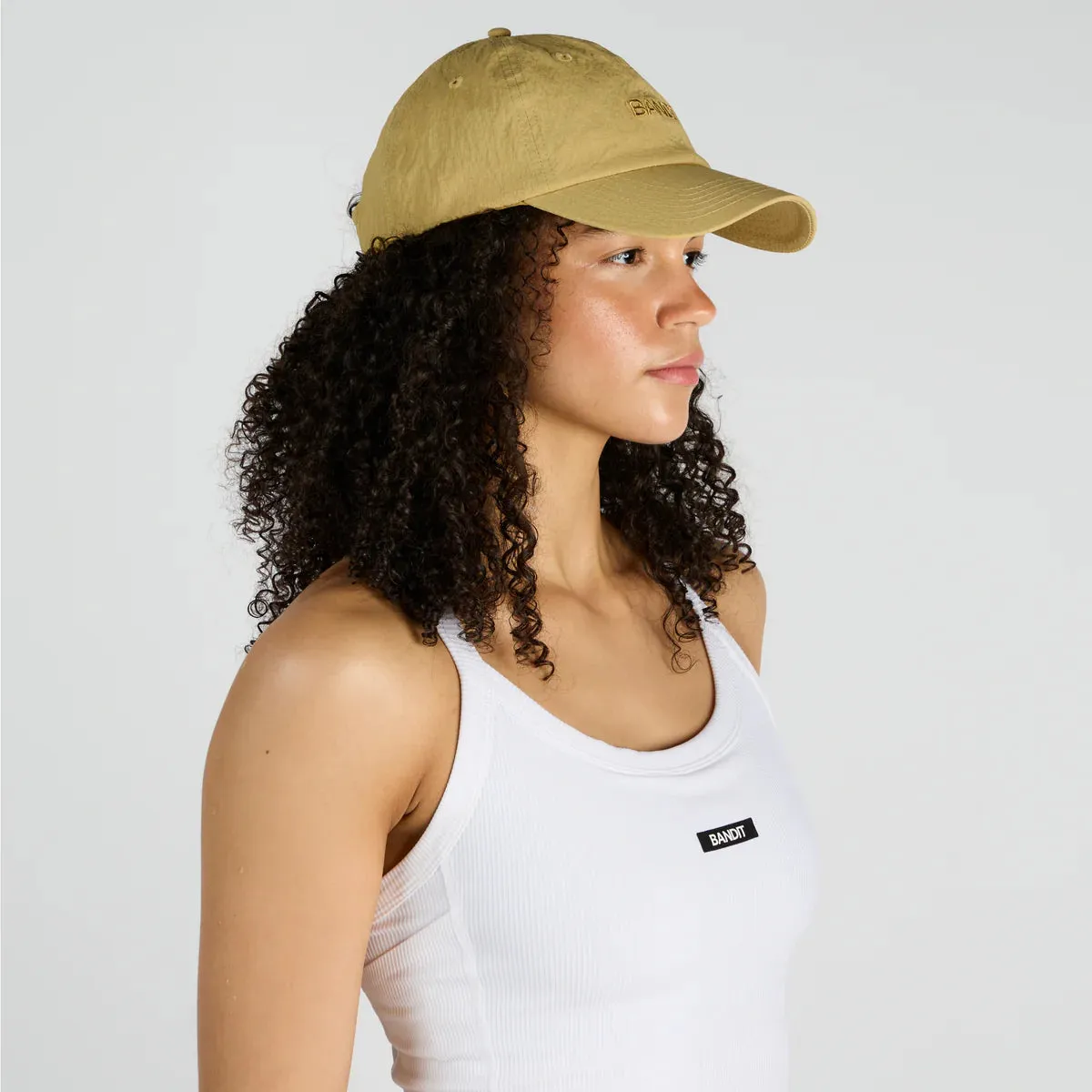Bandit Running Nylon Dad Hat - Straw