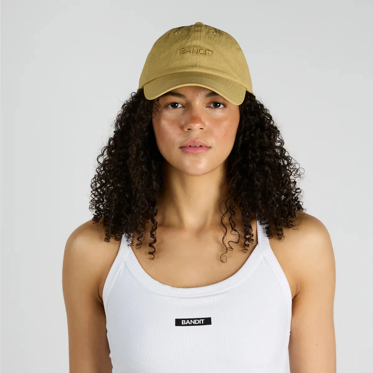 Bandit Running Nylon Dad Hat - Straw