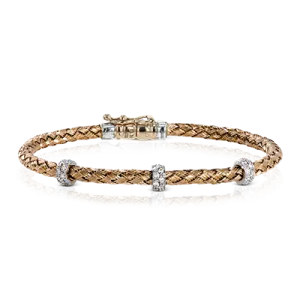 Bangle in 18k Gold with Diamonds