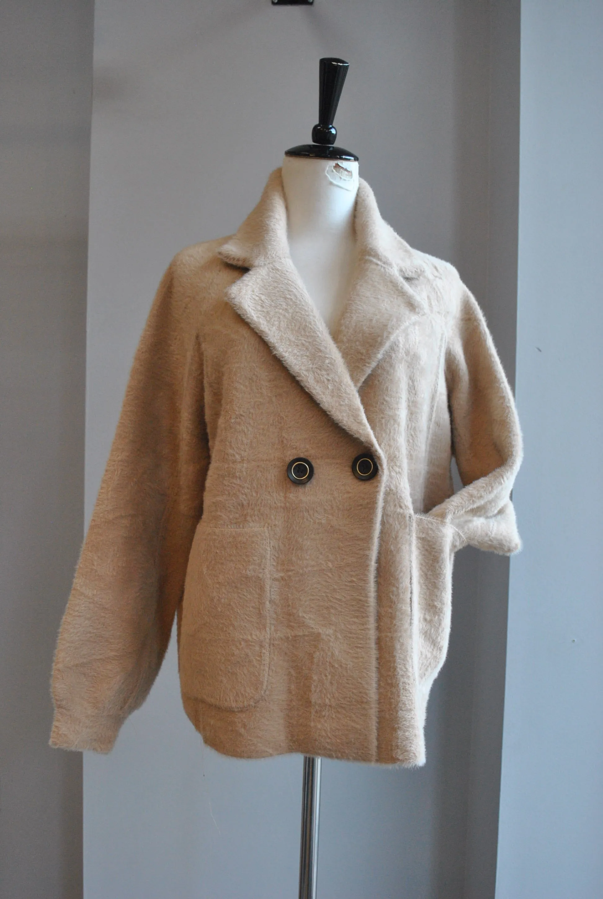 BEIGE ALPAKA JACKET