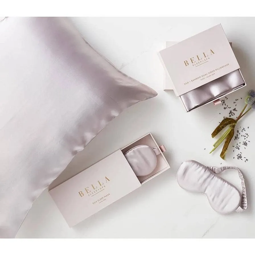 Bella Satinu Sleep Mask In Warm White
