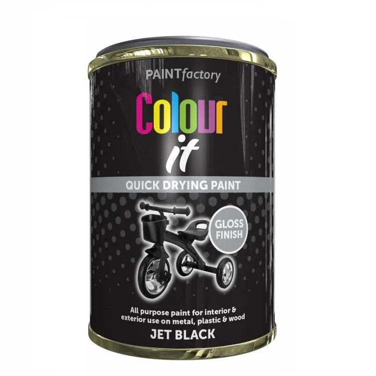 Black Gloss Tin Paint 300ml