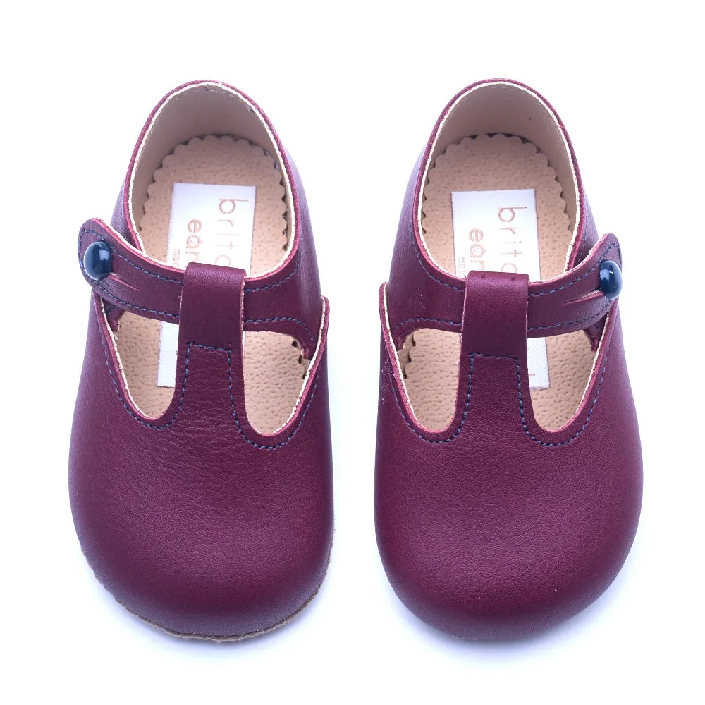 Britannical x Early Days - Alex Pre-Walker Baby Shoes - Burgundy