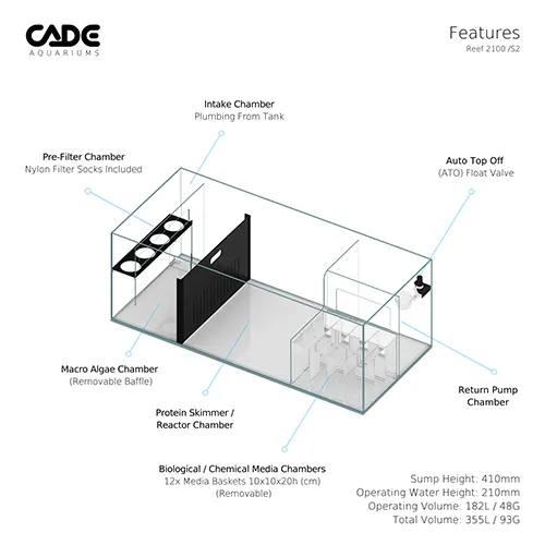 Cade Pro Reef S2 2100 (PR2100) - Black