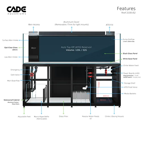 Cade Pro Reef S2 2100 (PR2100) - Black