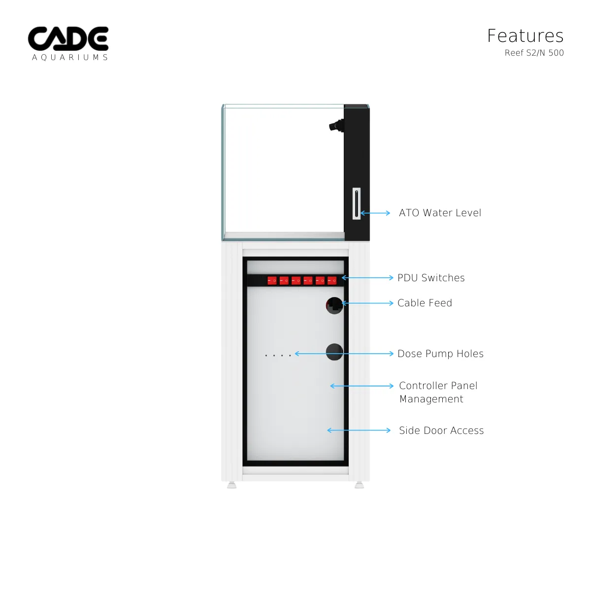 Cade Pro Reef S2/N 500 (Nano Reef) - White
