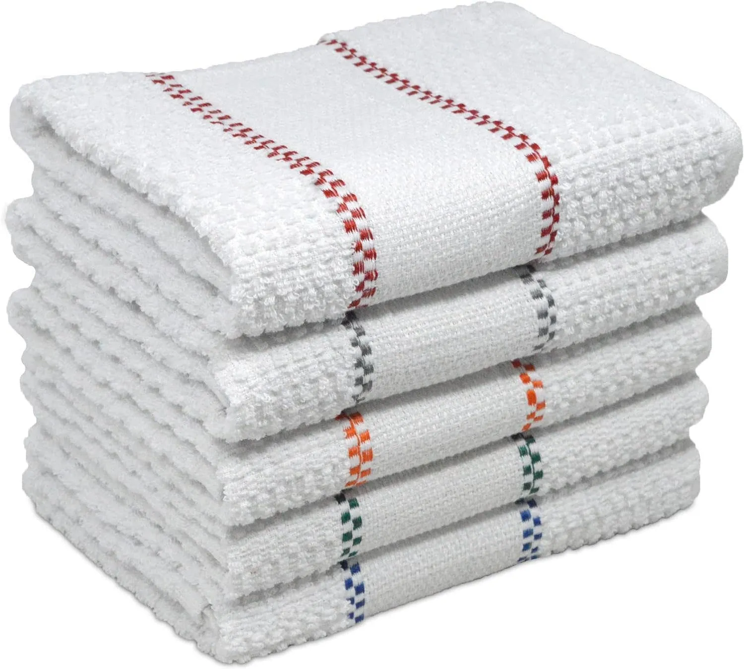 Cambridge Cotton Dobby Weave Tea Towels – Stripes Kitchen Towels