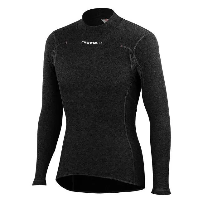Castelli Flanders Warm Long Sleeve Black Baselayer Men's