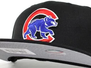 Chicago Cubs New Era 59Fifty Fitted Hat (Black Red Blue Jordan Top 3 Gray Under Brim)