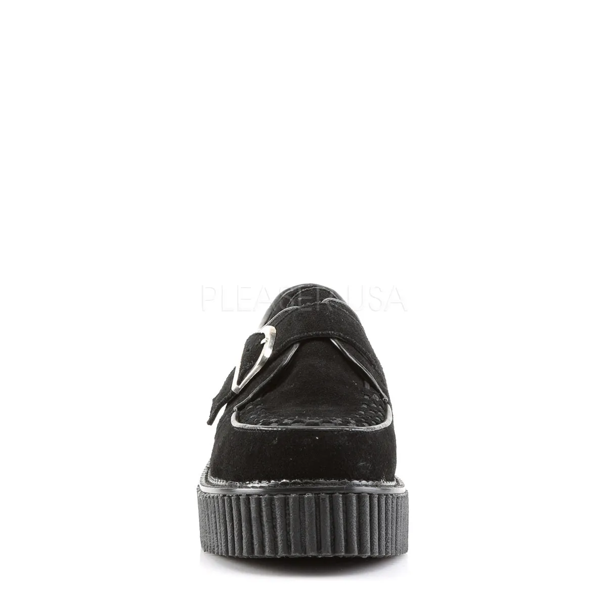 CREEPER-118  Black Vegan Suede