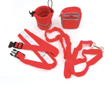 Dog Reflective Running Belt with Leash