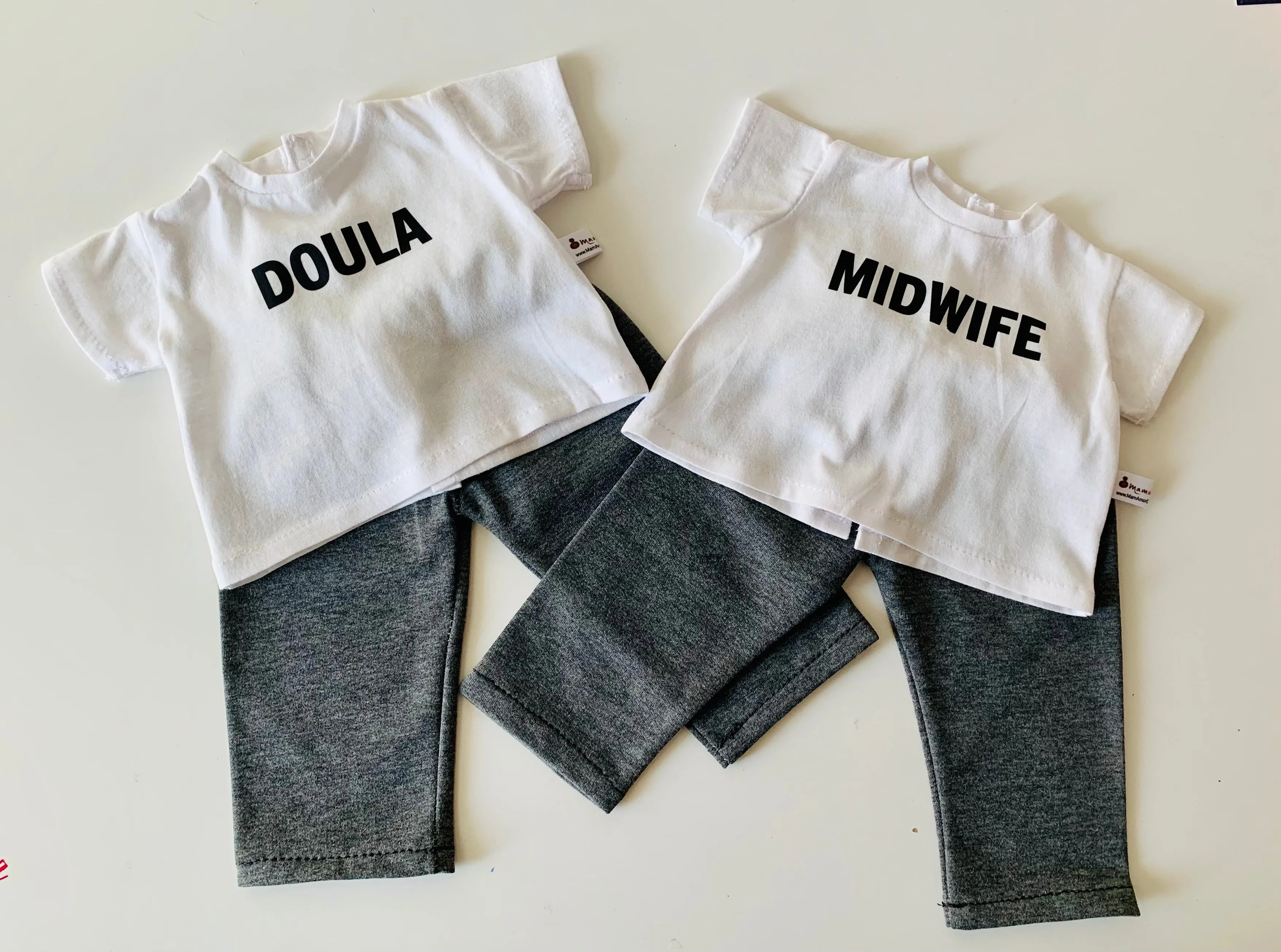 Doula and Midwife Doll Tee/Pants Sets