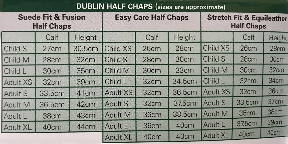 Dublin Easy-Care Wave Grip Half Chap