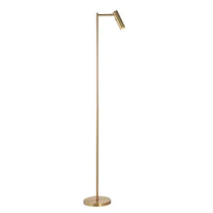 Endon 99774 Dedicated Reader 1lt Floor Warm brass plate 4W LED (COB) Warm White