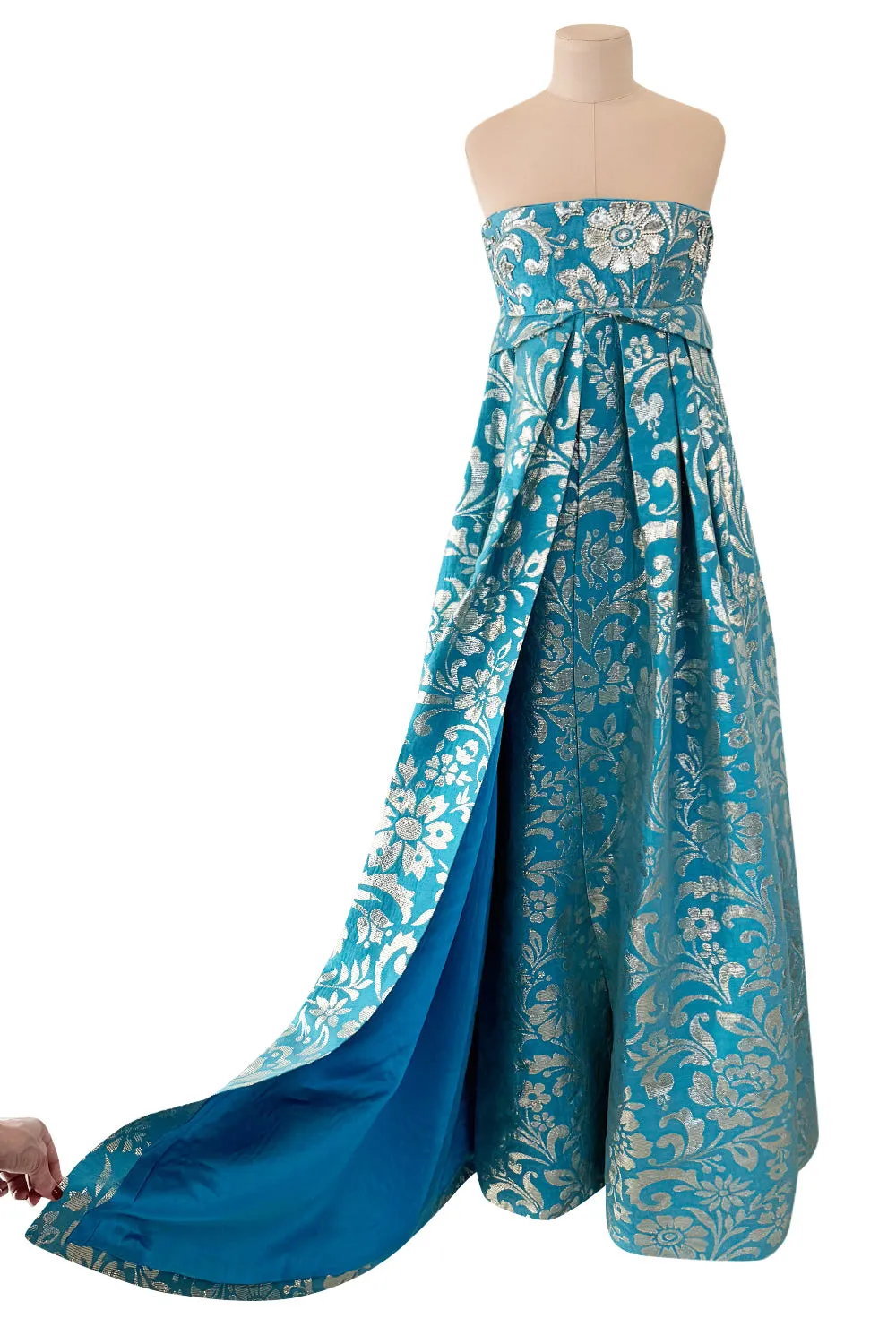 Extraordinary Cruise 2008 Christian Dior by John Galliano Look 60 Turquoise Dress w Crystals