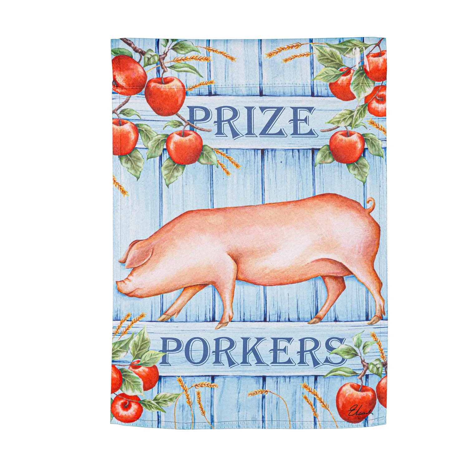 Farm Fresh Suede Reversible Garden Flag,14s11772fb