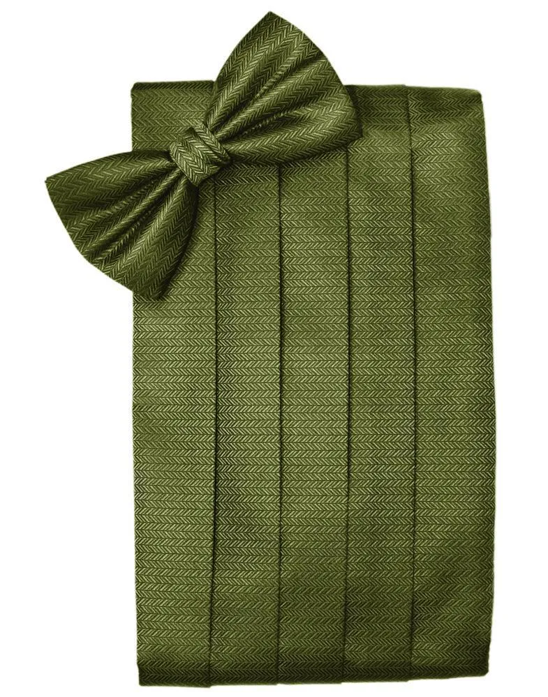 Fern Herringbone Kids Cummerbund