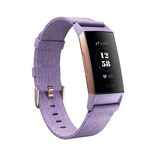 Fitbit Charge 3 SE Fitness Activity Tracker, Lavender Woven
