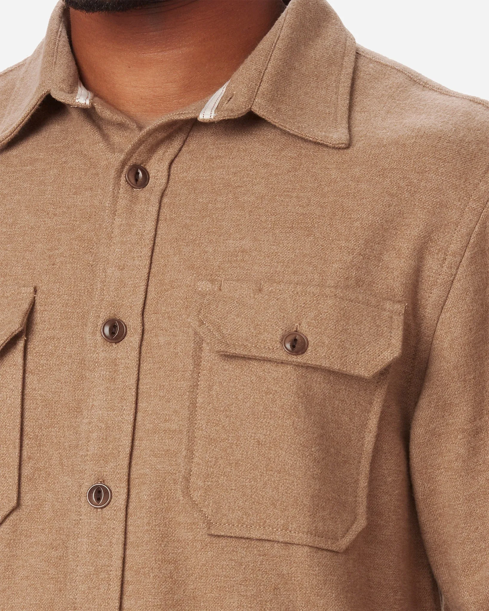 Flannel - Utility Shirt - Camel