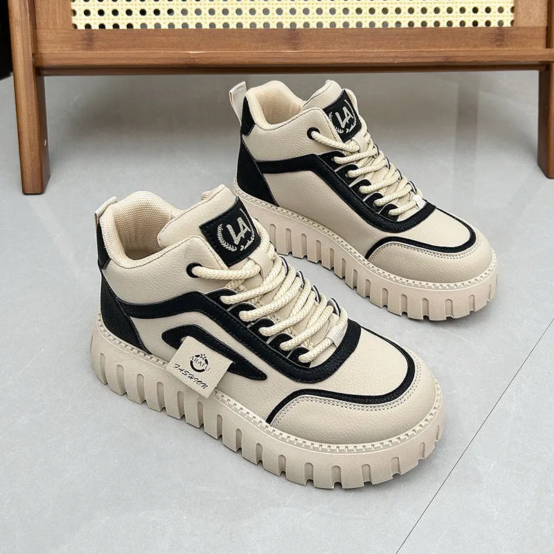 Fleece-lined Warm White Shoes