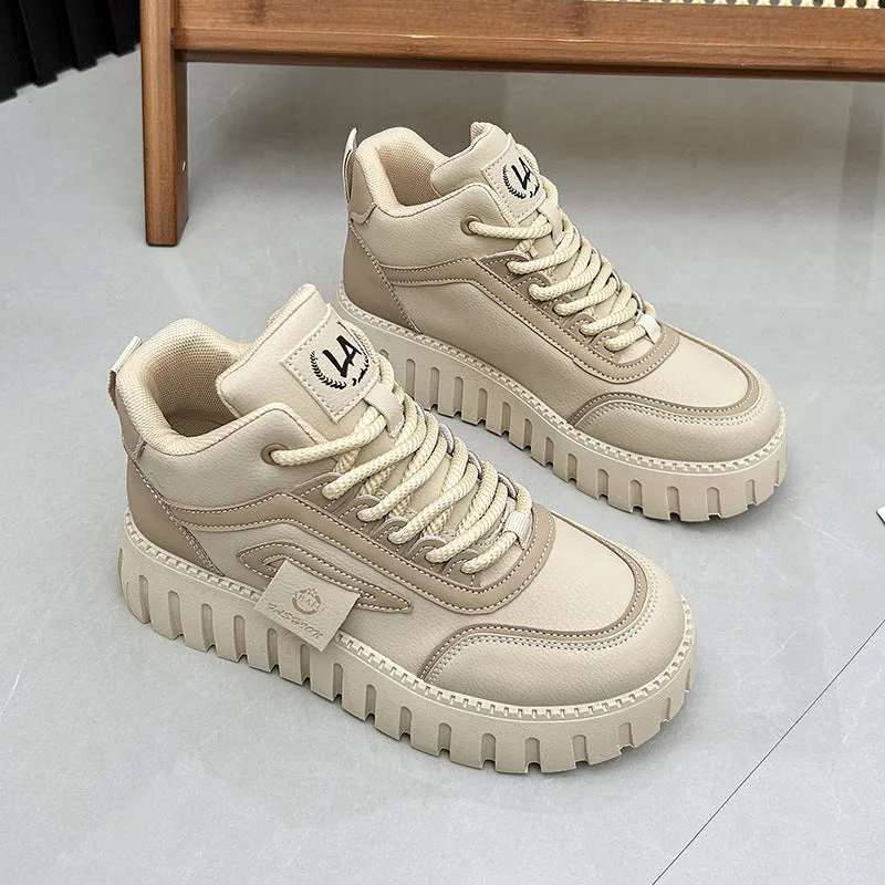 Fleece-lined Warm White Shoes