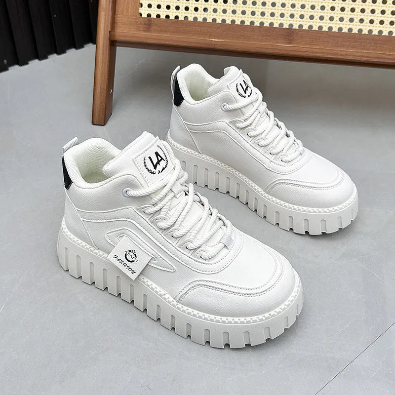 Fleece-lined Warm White Shoes