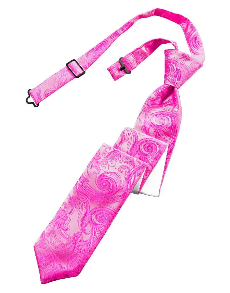 Fuchsia Tapestry Skinny Necktie