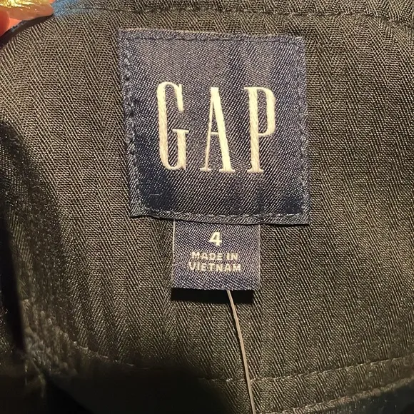 Gap NWT Faux-Suede Black Button-Up MINI Skirt