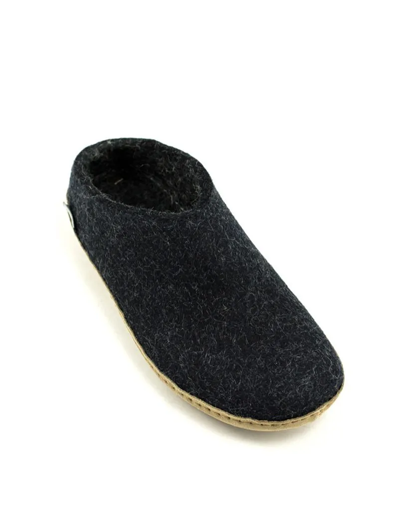 Glerups — Slip-on Suede Sole - Charcoal