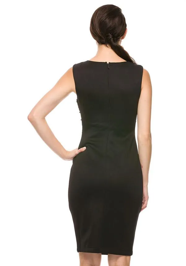 Grace Kelly Black Beaded Princess Dress