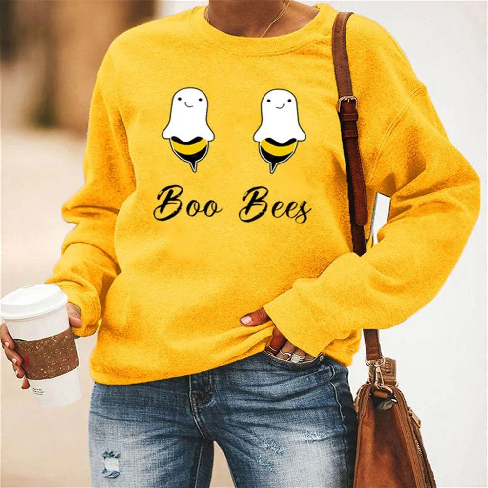 Graphic long Sleeve Shirts Boo Bees