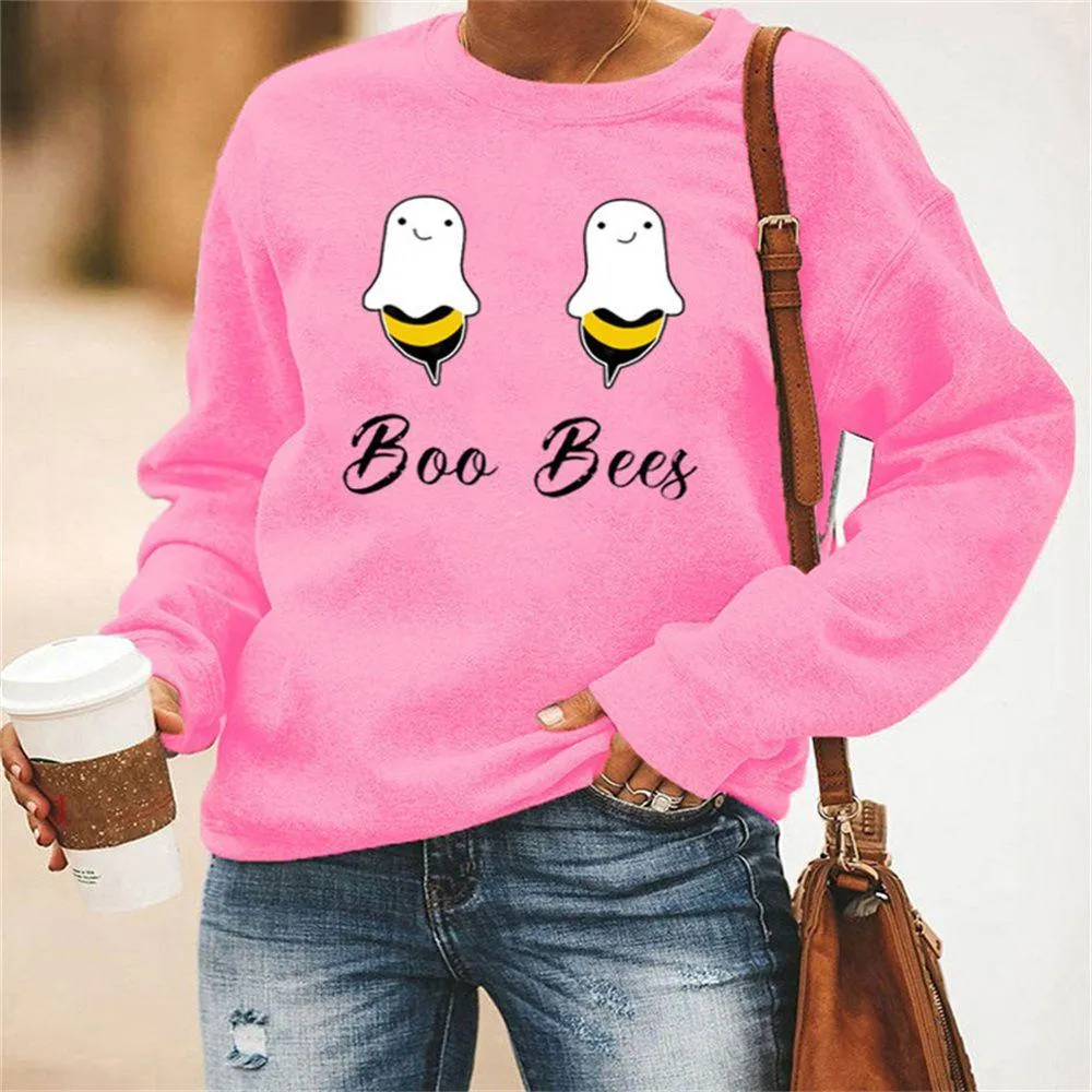 Graphic long Sleeve Shirts Boo Bees
