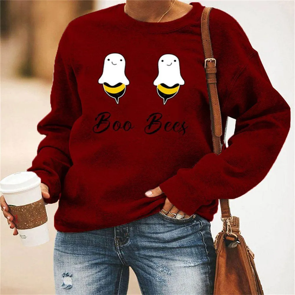 Graphic long Sleeve Shirts Boo Bees