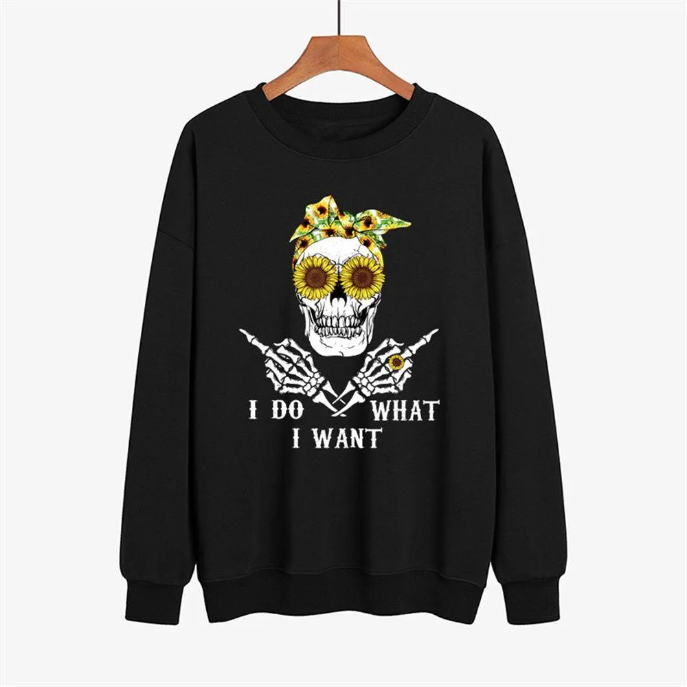 Graphic long Sleeve Shirts I Do What I Want