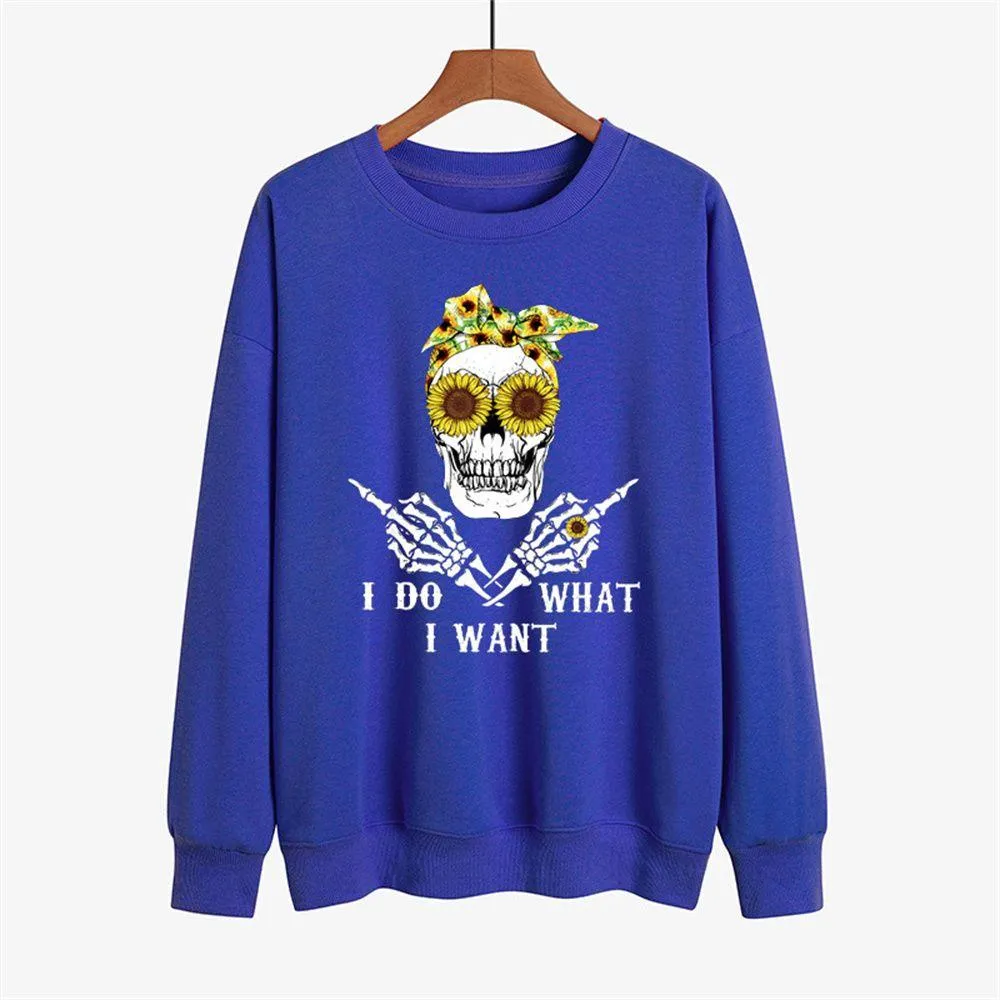 Graphic long Sleeve Shirts I Do What I Want