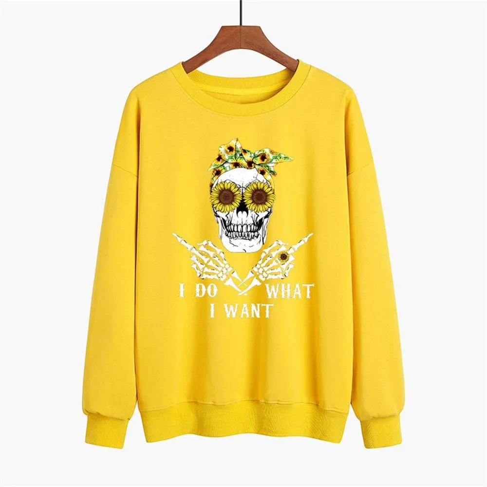 Graphic long Sleeve Shirts I Do What I Want